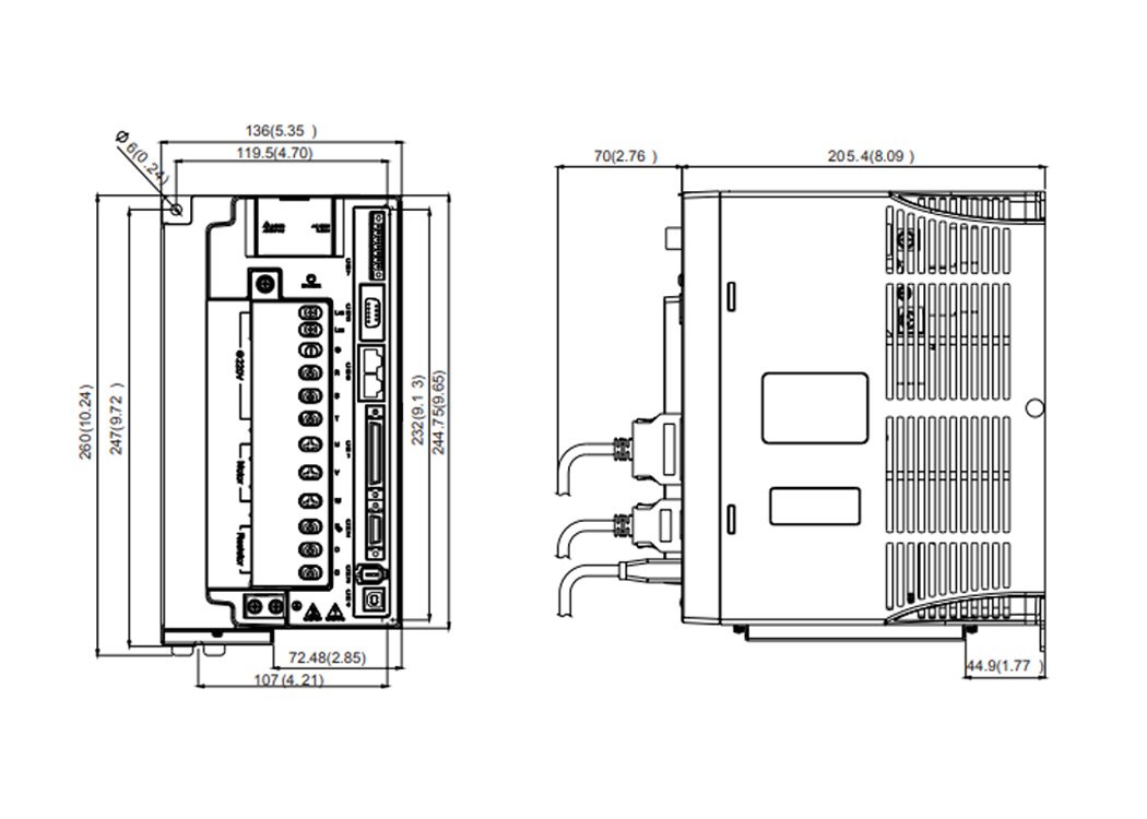 Delta ASD-A2-7523-M A2 Servo Drive - Image 3
