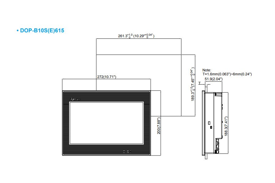 Delta Dop B S Dop B Series Hmi Touchscreen Buy Delta Ac Drives Vfds And Download Delta