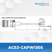 Delta ACS3-CAPW1305 AC Servo Accessories