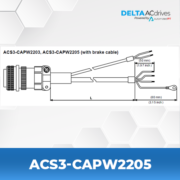 Delta ACS3-CAPW2205 AC Servo Accessories