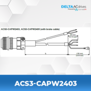 Delta ACS3-CAPW2403 AC Servo Accessories
