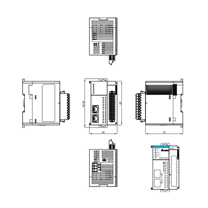 Delta ASRTU-EC02SSNA AS Series PLC Accessories - Image 2