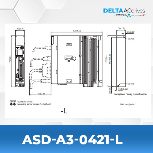 Delta ASD-A3-0421-L Servo Drive - Image 2