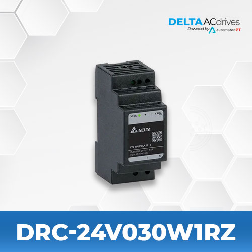 Delta DRC-24V030W1RZ DIN Rail Chrome II Series