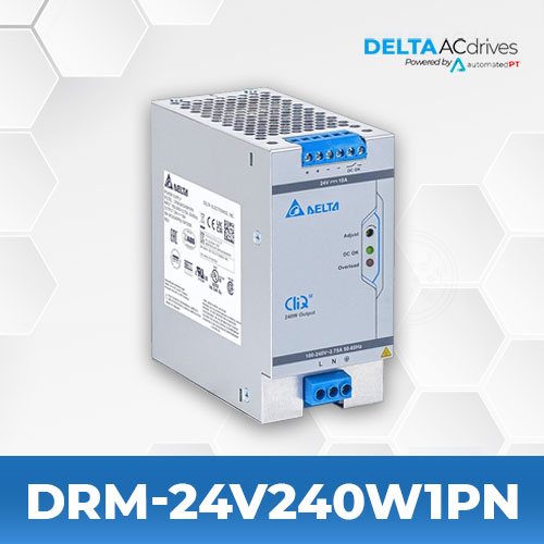 Delta DRM-24V240W1PN DIN Rail CliQ M Series
