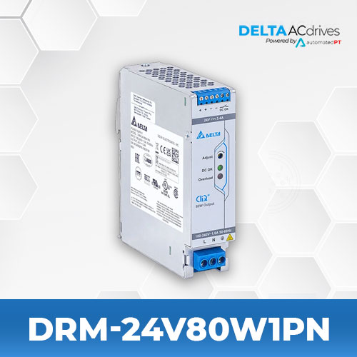 Delta DRM-24V80W1PN DIN Rail CliQ M Series