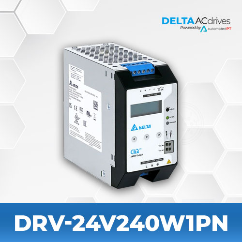 Delta DRV-24V240W1PN DIN Rail CliQ VA Series