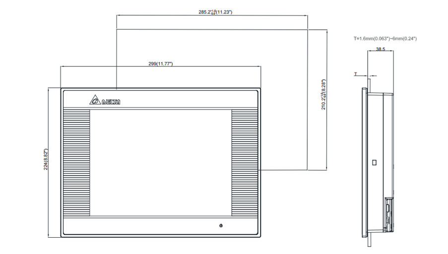 Delta DOP-B10E515 DOP-B Series HMI Touchscreen - Image 2