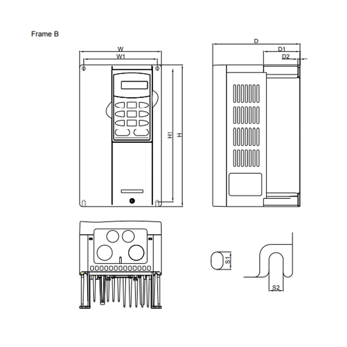 Delta VFD022V23A VFD-VE Series Drive - Buy Delta AC Drives, VFDs