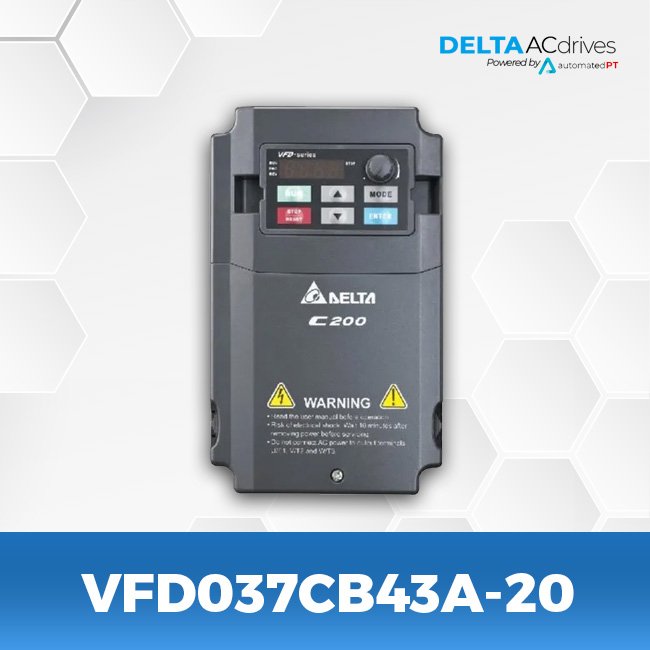 VFD037CB43A-20-C200-Delta-AC-Drive-Front