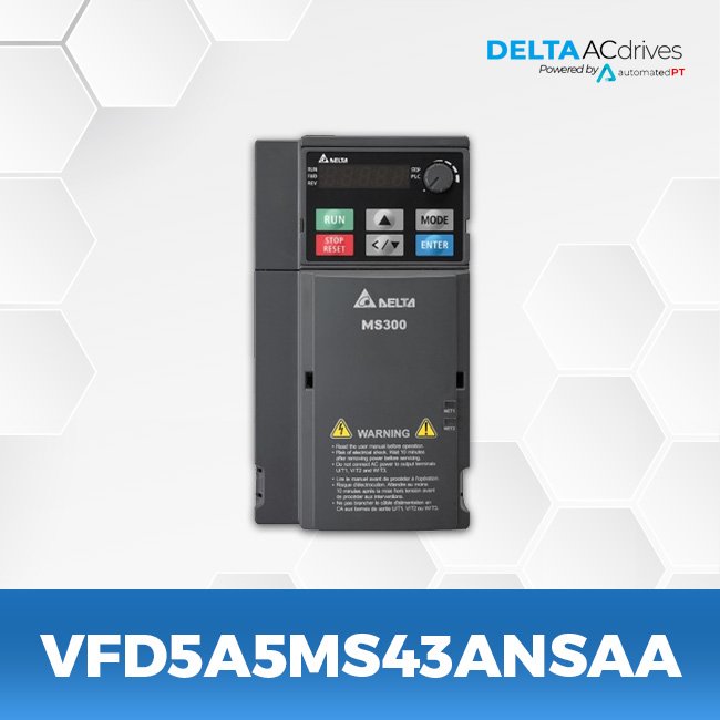 Delta VFD5A5MS43ANSAA MS300 Series Drive - Image 3