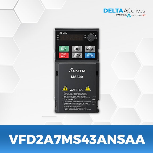 Delta VFD2A7MS43ANSAA MS300 Series Drive - Image 3