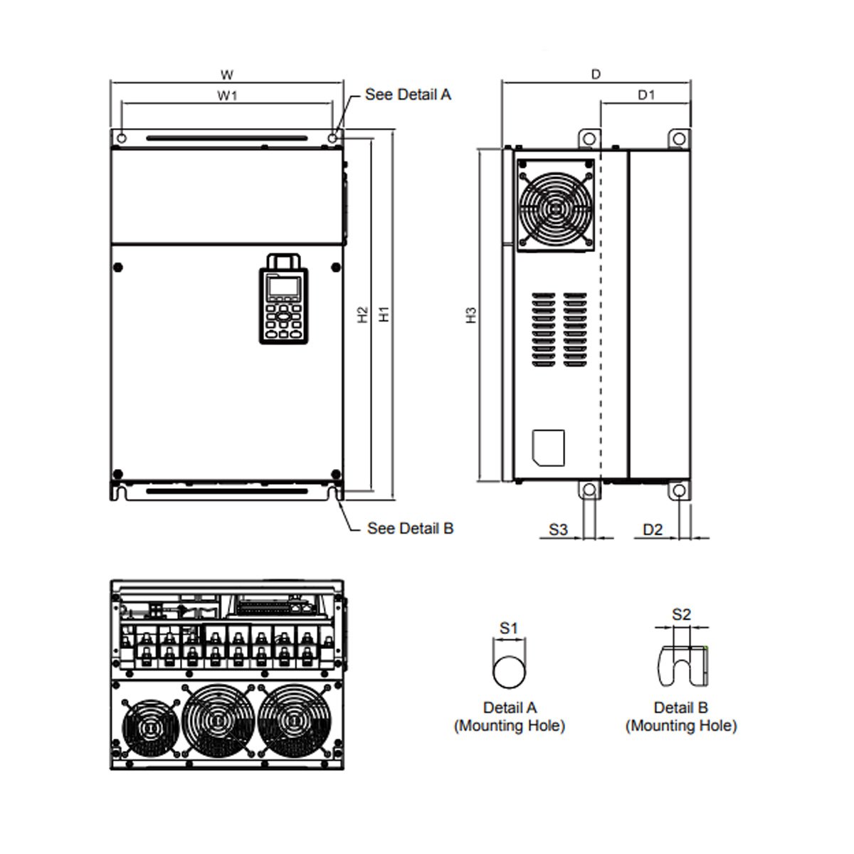 Delta VFD550CP23A-00 CP2000 Series Drive - Buy Delta AC Drives, VFDs
